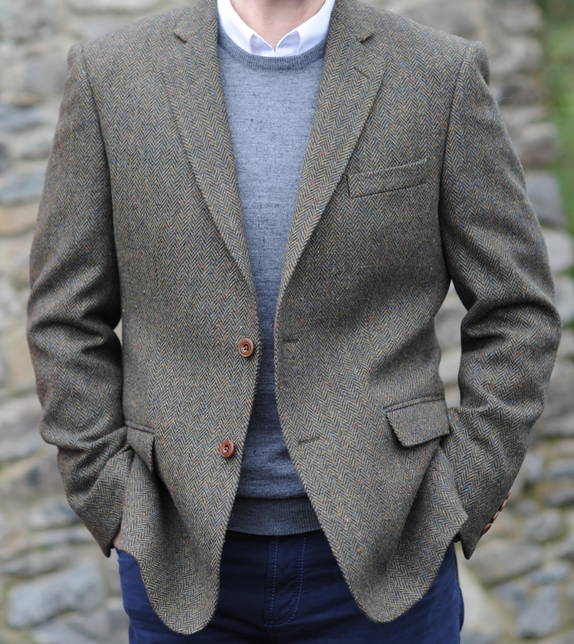 Burren Herringbone Irish Handwoven Tweed Jacket