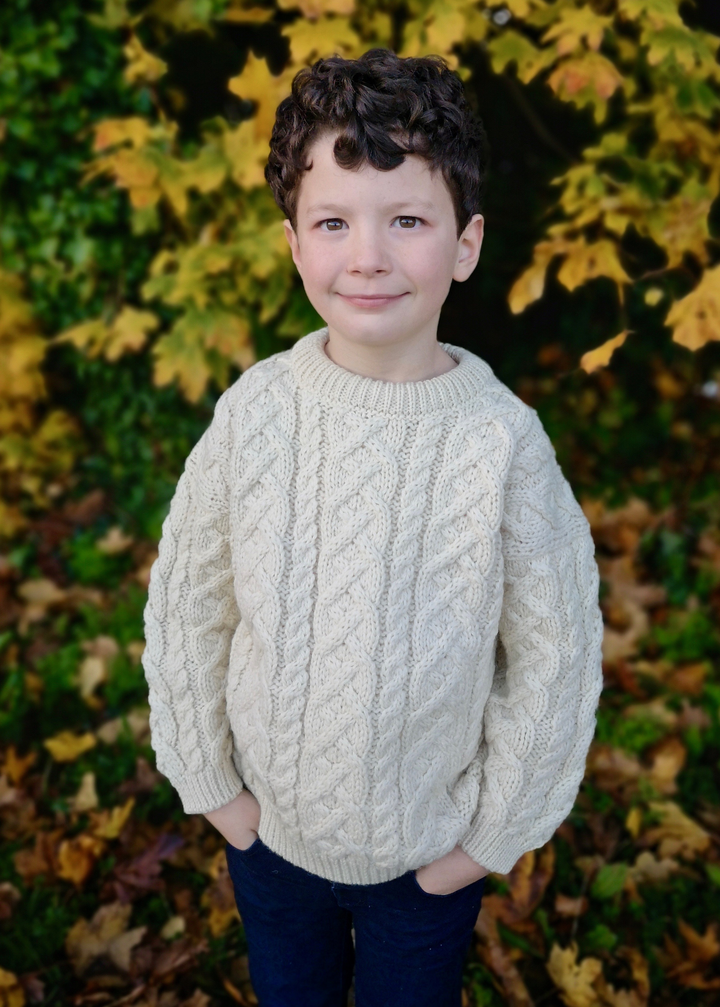 Heavyweight Children's Aran Sweater